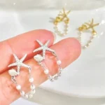 Boucles d'oreilles « Étoile Nacrée »