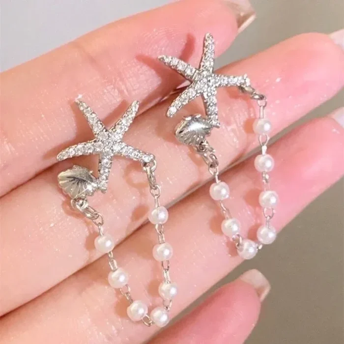 Boucles d'oreilles « Étoile Nacrée »