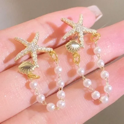 Boucles d'oreilles « Étoile Nacrée »