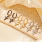 Boucles d’oreilles « Croix Céleste »