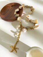 Collier « Sirène d’Or & Coquillages »
