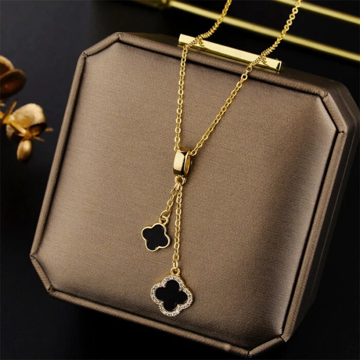 Collier « Trèfle Éclatant »