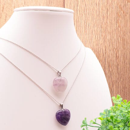 Pendentif « Cœur de Lumière Améthyste » 20MM